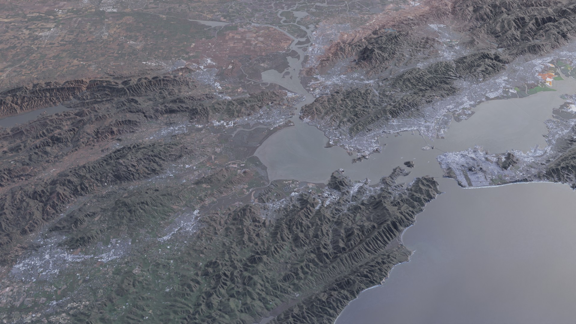 Digital Elevation Model of San Francisco bay area preview image 3